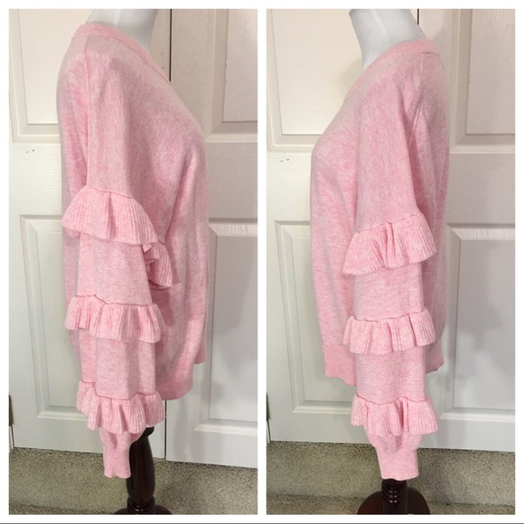 J.Crew Ruffle Sleeve Sweater - Picture 3 of 5